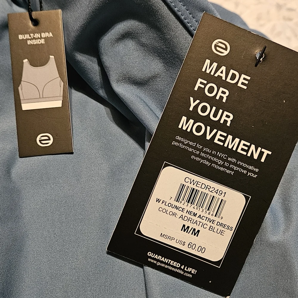 Etonic Women's Medium Blue Active Dress - Picture 5 of 9